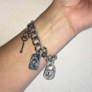 Michael Kors Silver Toggle Bracelet